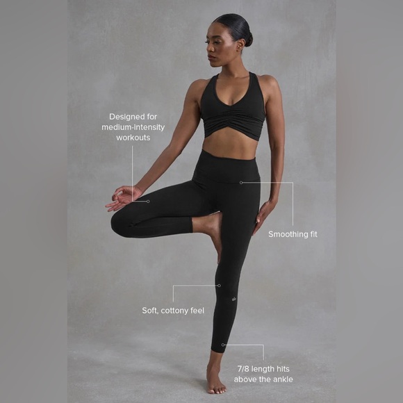 Alo 7/8 High-Waist Airbrush Legging Small Black - Picture 3 of 12